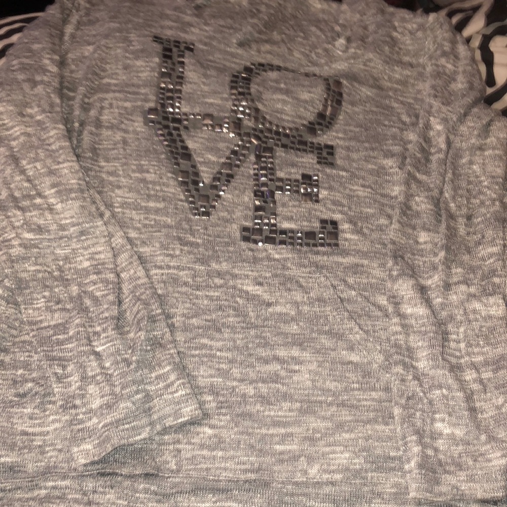 grey long sleep shirt